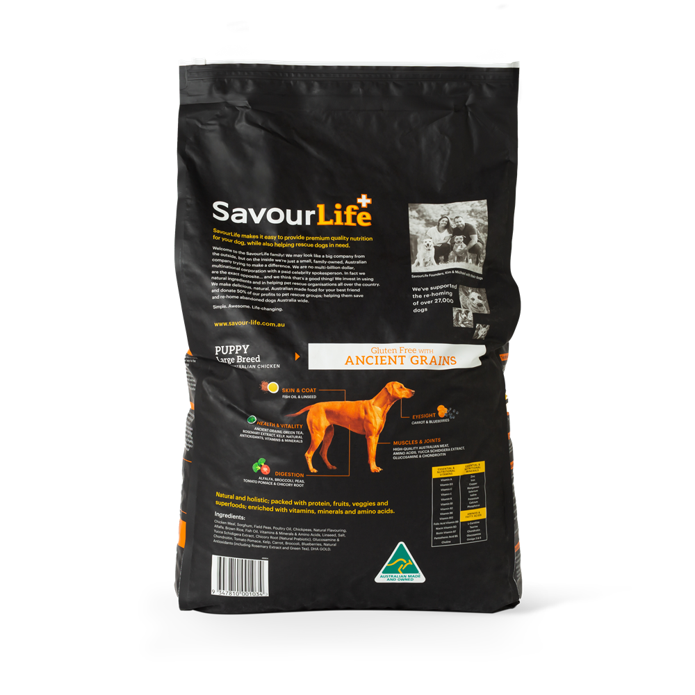 savourlife large breed puppy 20kg